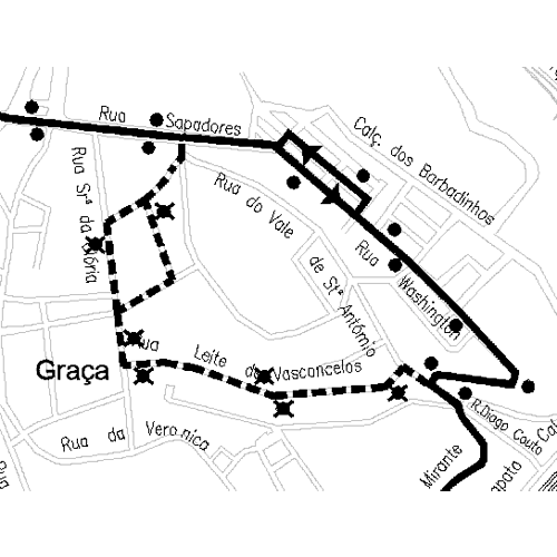 mapa alteração 712 nos dias 23 e 24 setembro
