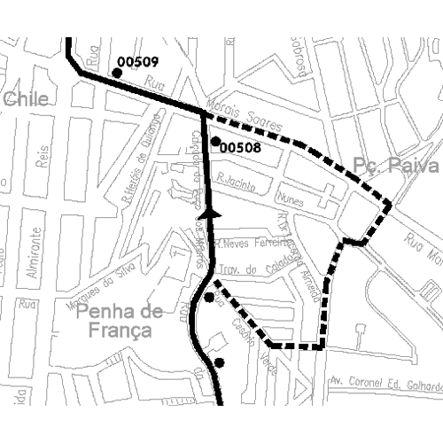 mapa alteração 797 a partir 8 novembro