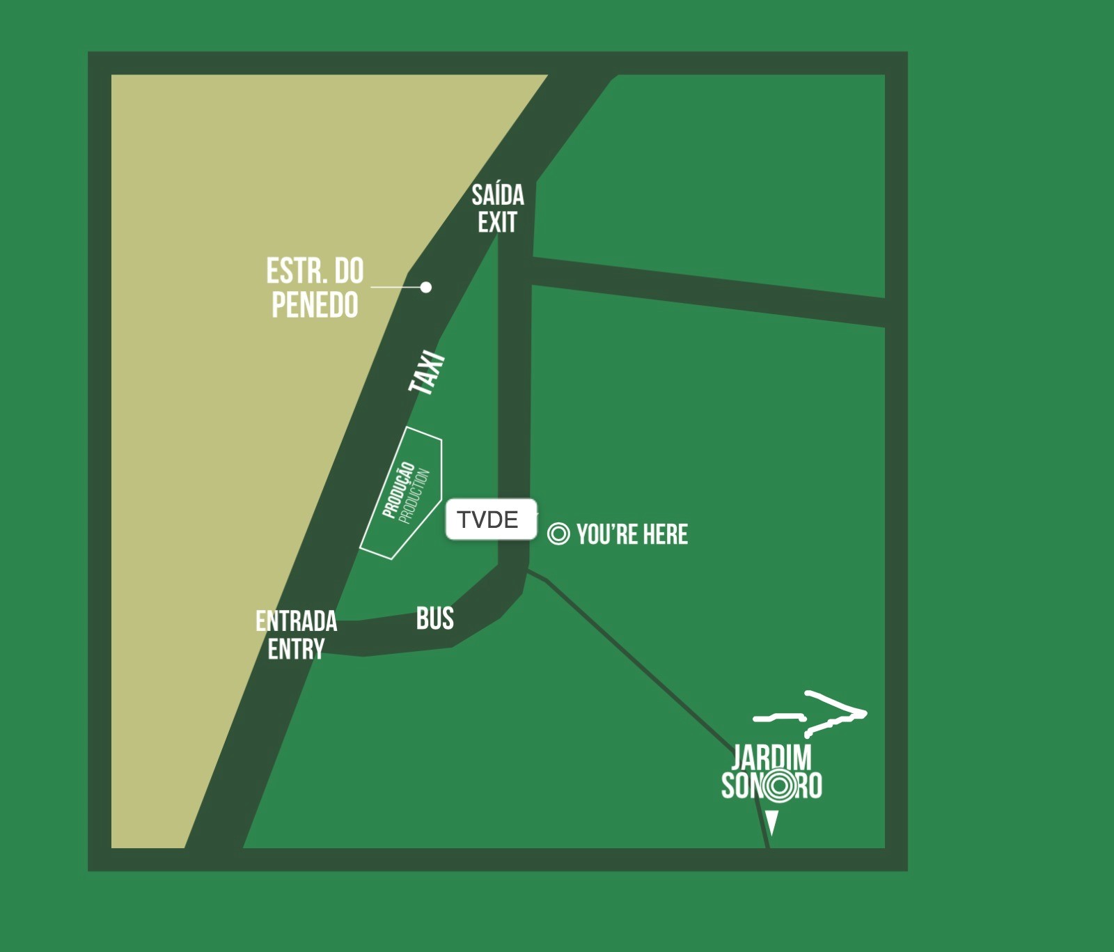 Mapa Jardim Sonoro Monsanto