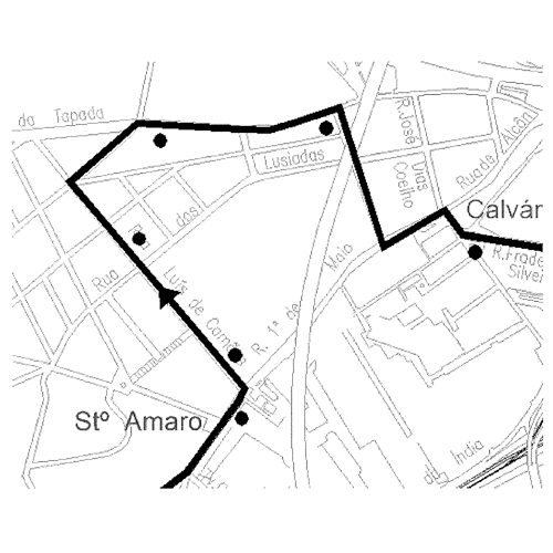 mapa alteração da 760 a partir de 15 dez