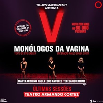 Imagem alusiva ao espetáculo Monólogos da vagina