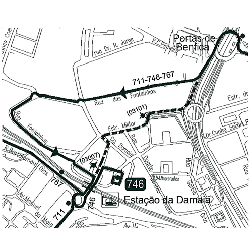 alteração 711, 746 e 767 de 21 a 23 mar