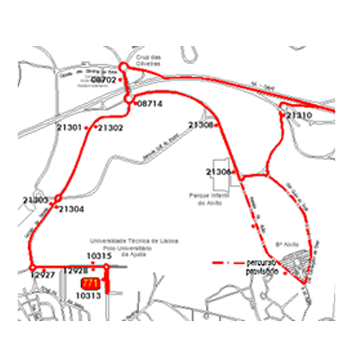 mapa alteração provisoria 771
